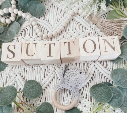 Personalized Wooden Name Blocks Capture Precious Moments and Create Lasting Memories