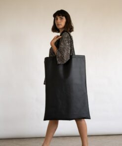 Captivating Black Vegan Leather Bag Ethical Style Meets Timeless Elegance