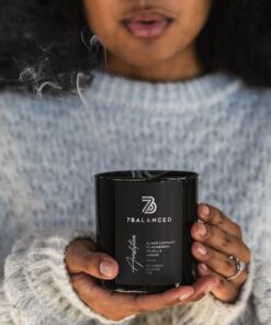 Handcrafted Black Currant Soy Candle A Masculine Escape for Stress Relief and Self-Care