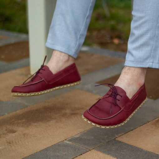 Handmade Barefoot Leather Shoes for Men Ground Yourself with Earthing Copper
