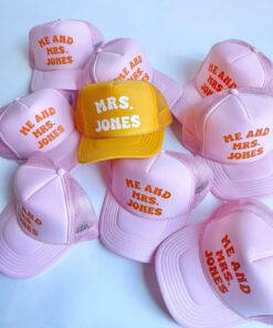 Personalized Trucker Hat Design Your Own Slogan, Party, or Bachelorette Hat with Neon Accents