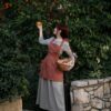Customizable Linen Apron with Ruffle and Pockets A Stylish and Practical Gift for All