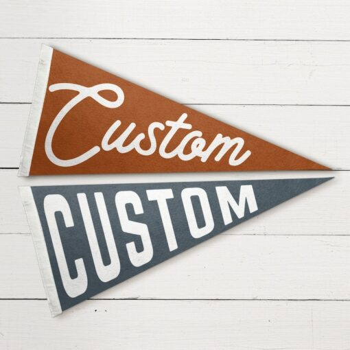 Personalized Felt Pennant Flag Create a Unique Touch for Your Space
