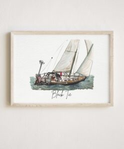 Personalized Boat Portrait Capture Your Nautical Memories in Watercolor