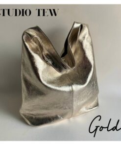 Metallic Leather Slouch Shoulder Bag A Shimmering Statement for Every Occasion