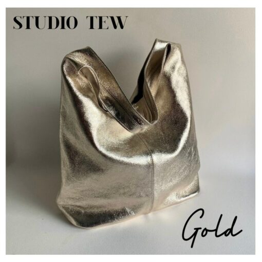 Metallic Leather Slouch Shoulder Bag A Shimmering Statement for Every Occasion