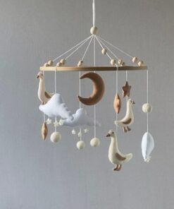 Enchanted Woodland Baby Geese Mobile A Serene and Realistic Nursery Haven