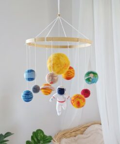 Celestial Adventure Solar System Mobile for Baby's Cosmic Dreams