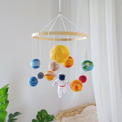 Celestial Adventure Solar System Mobile for Baby's Cosmic Dreams