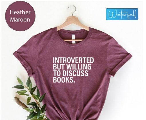 Introverted Bookworm Unleash Your Inner Booktrovert with This Witty Tee