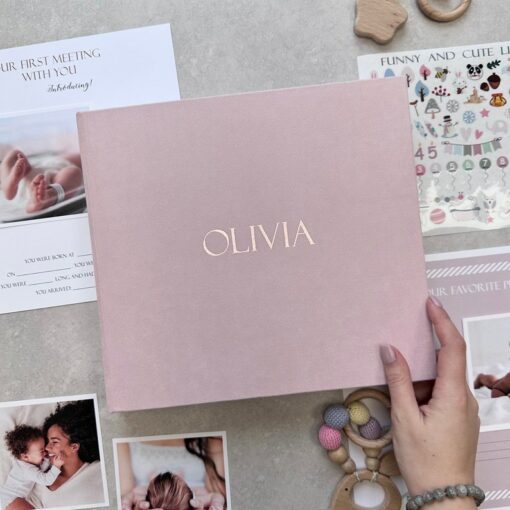 Cherished Memories A Modern Baby Journal for Your Little One's First Five Years