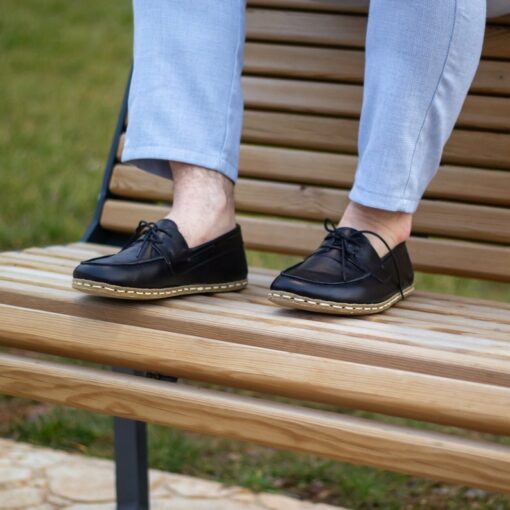 Handmade Earthing Leather Shoes for Men Connect with Nature, Ground Yourself