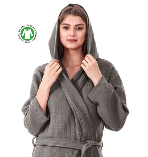 Organic Muslin Robe Cozy, Chic, and Sustainable Comfort