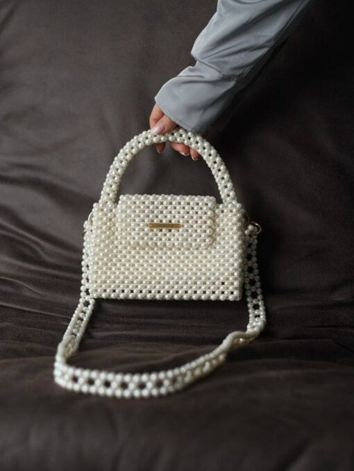 Exquisite Beaded Pearl Handbag A Timeless Classic for Brides and Special Occasions