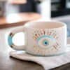 Exquisite Ceramic Mug with Custom Wood Slice Gift Box A Timeless Treasure for Coffee and Tea Aficionados