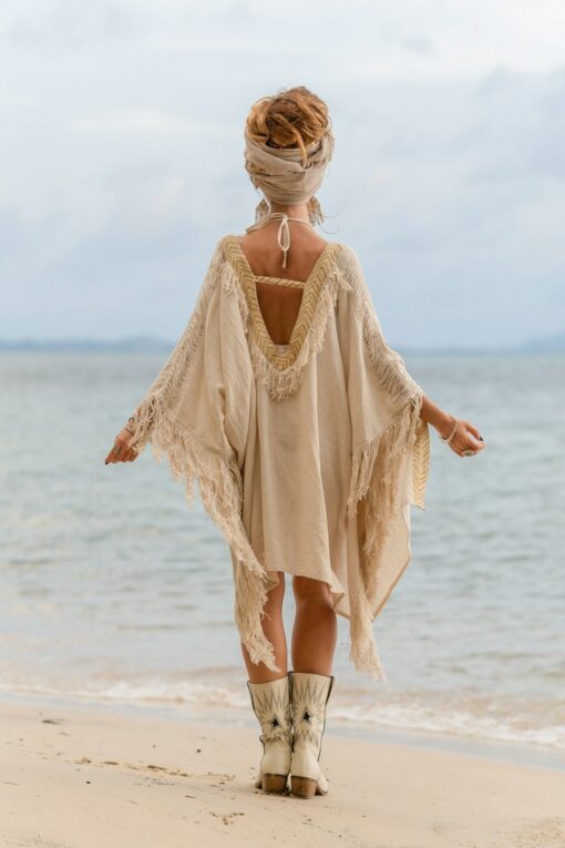 Flowing Fringe Kimono Unisex Style for Effortless Elegance