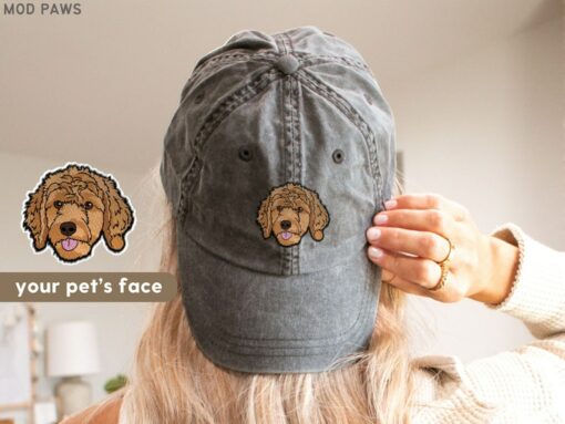 Personalized Pet Hat Embroidered with Your Furry Friend's Photo