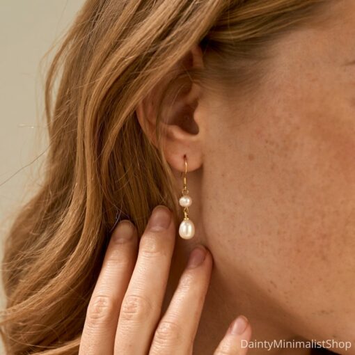 Exquisite Freshwater Pearl Drop Earrings A Timeless Treasure for Brides and Bridesmaids