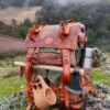 45L Handmade Leather and Waxed Canvas Bushcraft Backpack Your Rugged Companion for Wilderness Adventures