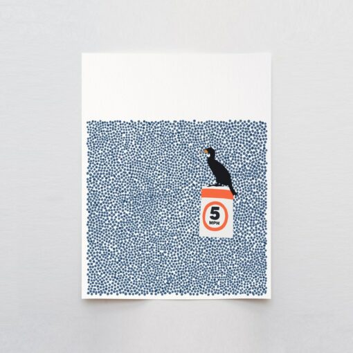 Cormorant's Rest A Serene Coastal Print by Jorey Hurley