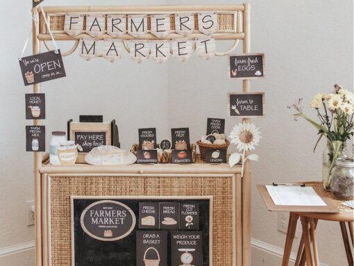 Farmers Market Dramatic Play Set Cultivate Imaginative Play and Market Adventures