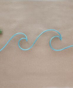Ocean Waves Wire Art Minimalist Single Line Wall Decor for Coastal Vibes