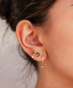 Captivating Agate Earring Set Embrace the Allure of Green Gemstones