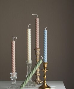 Enchanting Spiral Candles Illuminate Your Home with Twisted Soy and Beeswax Elegance