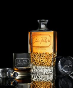 Personalized Whiskey Decanter Set Premium Engraved Groomsmen Gifts with Complimentary Gift Boxes