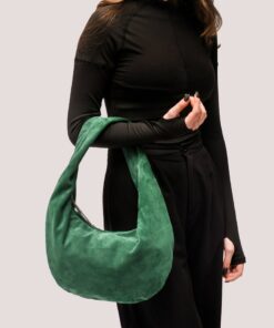 Luxurious Green Suede Hobo Bag A Timeless Accessory for the Modern Woman
