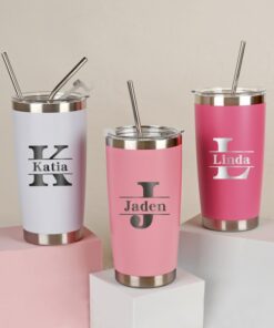 Personalized 20 oz Laser Engraved Tumbler Your Custom Name, Your Style