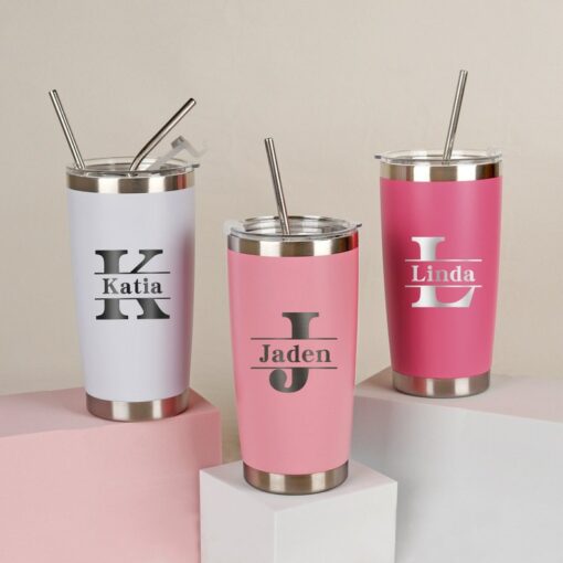 Personalized 20 oz Laser Engraved Tumbler Your Custom Name, Your Style