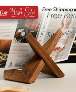Rustic Farmhouse Cookbook Stand Display Your Recipes, Photos, and iPad in Style