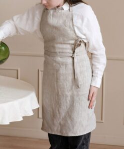 Premium Linen Apron Your Versatile Companion for Kitchen, Garden, and Workshop