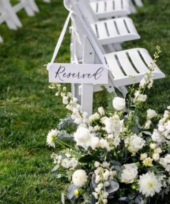Reserved Wedding Sign Elevate Your Ceremony with Timeless Elegance