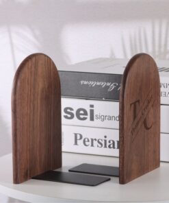 Personalized Wooden Bookends Elevate Your Bookshelf with Style and Functionality