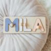 Personalized Wooden Name Puzzle A Cherished Gift for Little Explorers