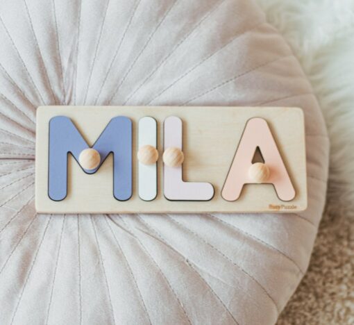 Personalized Wooden Name Puzzle A Cherished Gift for Little Explorers