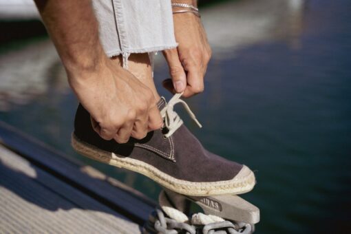Eco-Conscious Espadrilles Lace-Up Comfort from Recycled Plastics