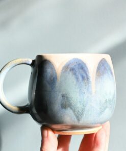 Handmade Swirled Ceramic Mug Elevate Your Morning Ritual with a Masterpiece
