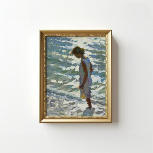 Backlit A Captivating Original Oil Painting Print by Jeffrey T. Larson - Experience the Allure of Light and Shadow