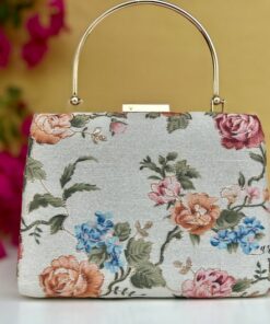 Exquisite Vintage Floral Ethnic Box Bag A Timeless Accessory for Special Occasions