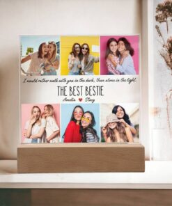 Personalized Best Friend Plaque Capture Your Cherished Memories in a Unique Photo Collage