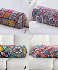 Vibrant Ethnic Bolster Mandala Magic for Comfort and Style