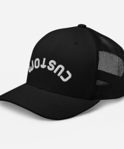 Personalized Upside-Down Text Trucker Hat Express Yourself with Style