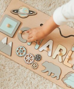 Wooden Busy Board Sensory Adventure for Curious Toddlers