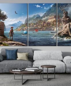 Poseidon's Divine Canvas Immerse Yourself in the Realm of Greek Mythology
