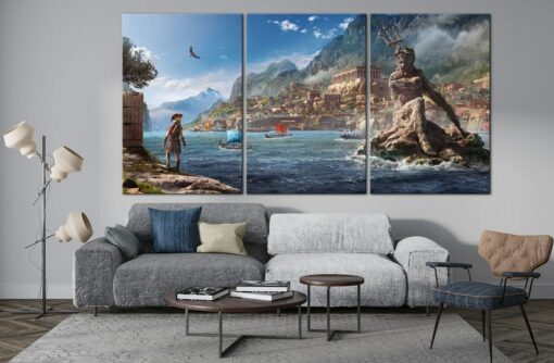 Poseidon's Divine Canvas Immerse Yourself in the Realm of Greek Mythology
