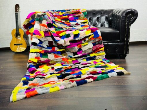 Luxurious Handcrafted REX RABBIT Fur Blanket Ethically Sourced, Warm, and Personalized