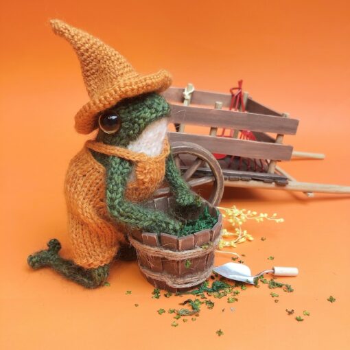 Mr. Hopper the Knitted Frog A Hoppy Companion for All Ages